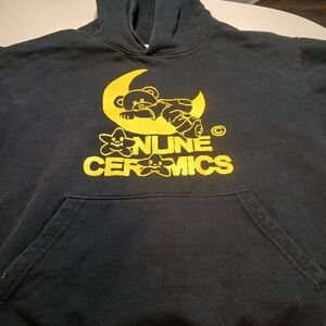 Classic Online Ceramics Black and Yellow Large Hoodie